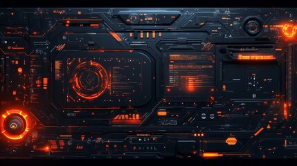 Fototapeta premium Glowing Neon Digital Frame Border with Bright Vibrant Lights and Futuristic Abstract Patterns new beautiful stock image illustration AI