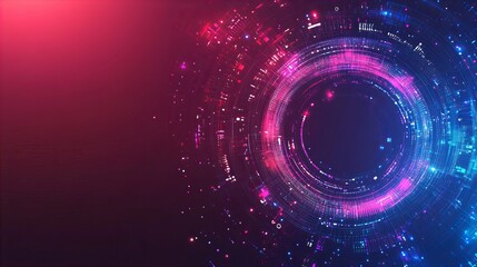 Obraz premium Glowing Neon Digital Frame Border with Bright Vibrant Lights and Futuristic Abstract Patterns new beautiful stock image illustration AI