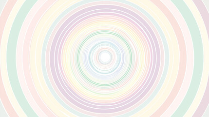 Concentric Pastel Circles Background Design