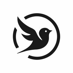 Black Bird Silhouette Design