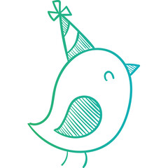 Happy birthday single vector icon