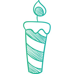 Happy birthday single vector icon