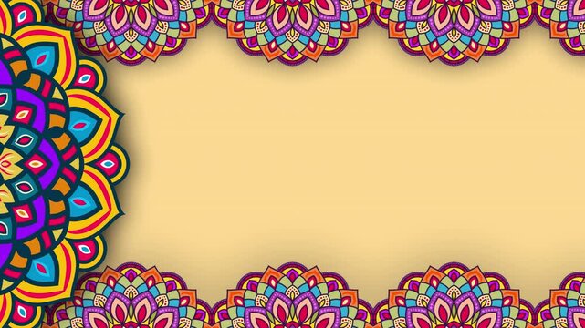 Luxury mandala background with golden arabesque pattern Arabic Islamic east style. Ramadan Style Decorative mandala. Mandala for your video background element.	