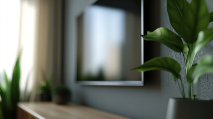 Modern Interior with a Touch of Green