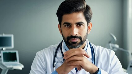 Doctor gesturing positively in medical office