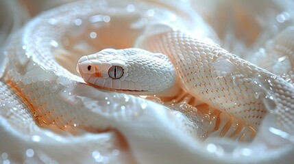Delicate skin of shedding snake