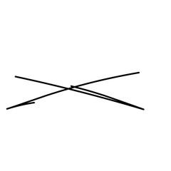 black cross out the line