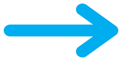 Obraz premium Set long blue arrow icon vector . blue long arrow icon set. long arrow icon setBlue long arrow vector icon set. Blue long arrow pointing to the right. Straight long arrow icon, right thin line, blue 