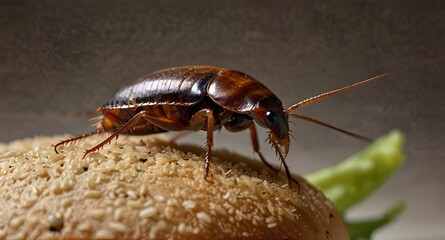 insect on bread