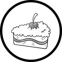 Happy birthday simple vector icon