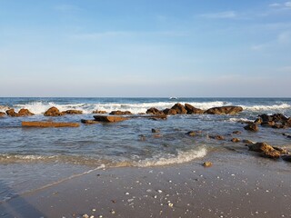 beach and sea