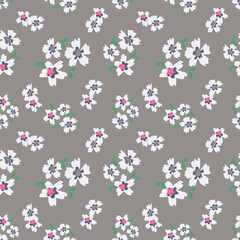 cute small flower seamless pattern on background