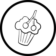 Happy birthday simple vector icon