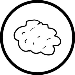 Happy birthday simple vector icon