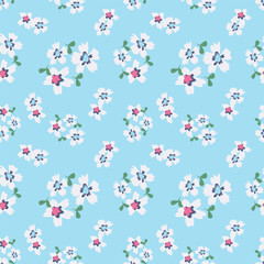 cute small flower seamless pattern on background
