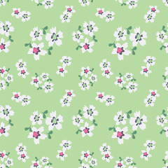 cute small flower seamless pattern on background