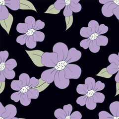 Fototapeta premium cute small flower seamless pattern on background