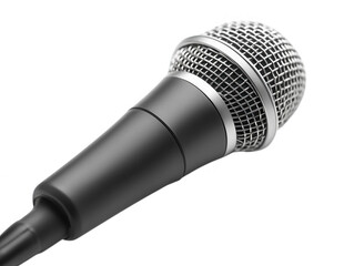 Microphone for recording isolated on transparent background