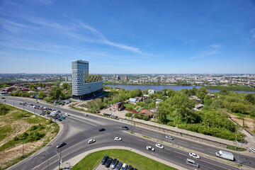 Stunning Aerial View of a Bustling Cityscape