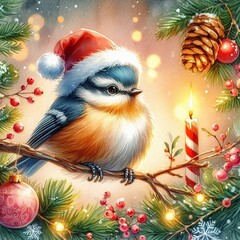 Kleiner Singvogel im Winter