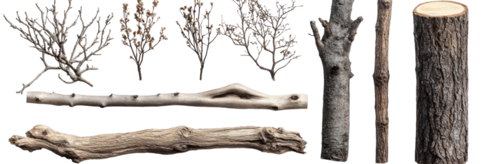 Collection of Tree Branches and Trunks