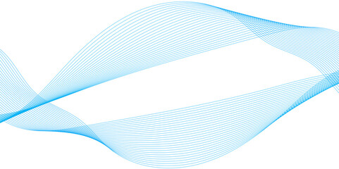 Fototapeta premium Abstract modern background with blue wavy lines and particles, Dynamic flowing wave lines design element. with blue wavy lines and particles Technology backdrop, Digital frequency track equalizer.