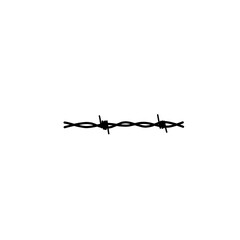 Barbed Wire Silhouette