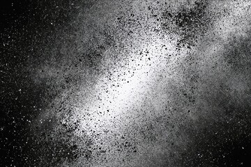 Gritty Black and White Gradient Noise Canvas for Contemporary Abstract Background Design
