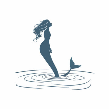 recommend clip art: Mermaid fantasy creature silhouette