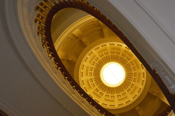 spiral staircase in the church