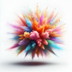 colorful powder splash