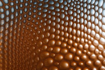 Dimpled Glass Aesthetic Background in Warm, Three-Dimensional Artistic Design