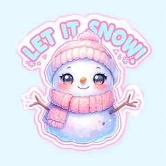 Snowman Sticker