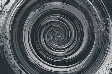 Grunge Swirling Abstract Background in Gray Shades with Dynamic Texture