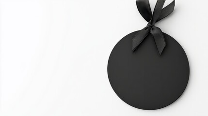 black vibrant button against white background