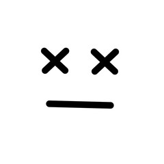 dead face smiley, icon , emoticon plus and minus signs