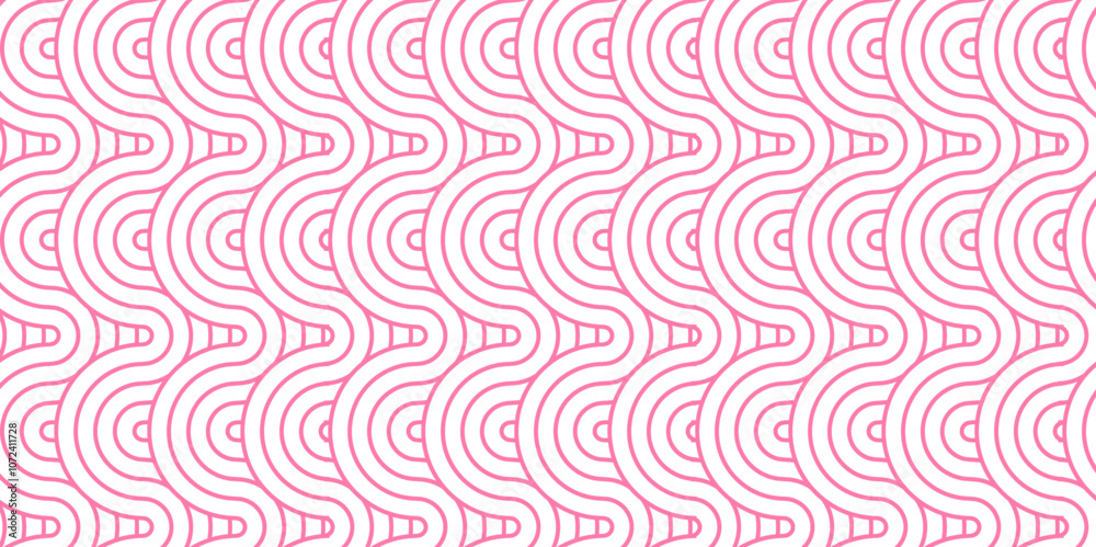 Poster abstract pink overlap overlapping pattern. geometric ocean spiral pattern abstract circle wave lines