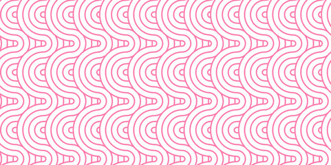 Abstract pink overlap Overlapping Pattern. geometric ocean spiral pattern abstract circle wave lines. Pink seamless tile stripe geomatics create retro line pattern background.