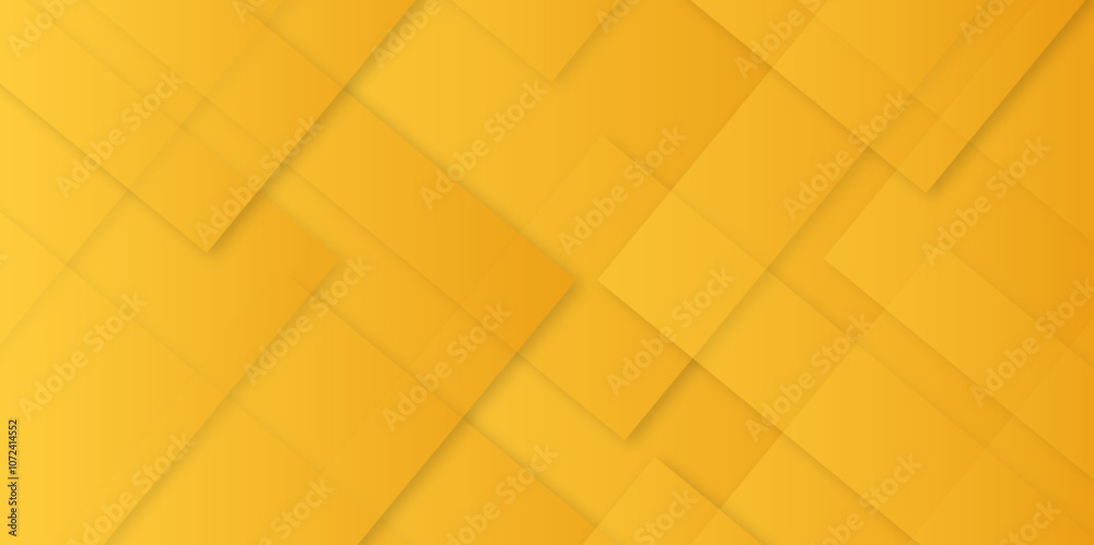 Poster abstract modern orange, yellow pattern geometric luxury gradient line background random square shape