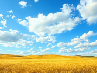 Obraz premium golden wheat field