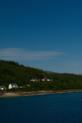 scottish town in the hills, isle of mull iona
