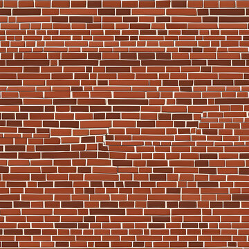 red brink wall background