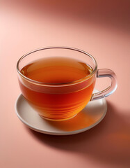 cup of tea, isolated on a Pastel