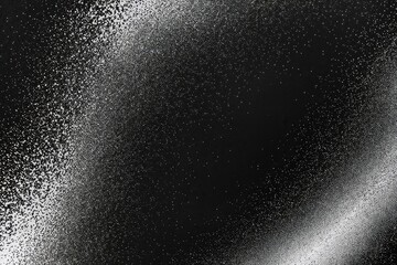 Grainy Black and White Background with Dark Noise Texture for Monochrome Abstract Art