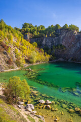 Obraz premium Benatina travertine, natural monument and protected landscape area Vihorlat, Slovakia
