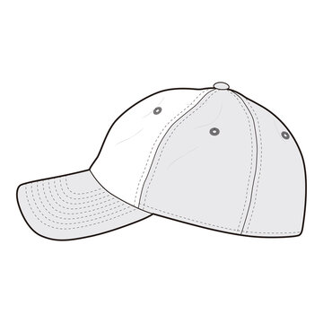 Otto Cap Mockup, Side View

