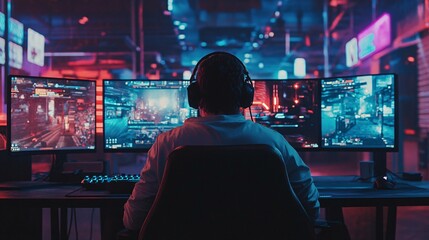 Gamer Focused on Virtual Reality