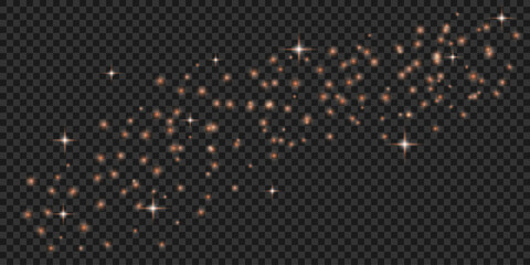 Set of light effects, rays of light, colored lines, glow, Glowing isolated effects on a transparent background. Flashes of light, colorful stars, starry sky.