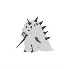 illustration of a cartoon devil