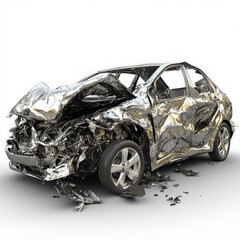 Car Accident Isolated